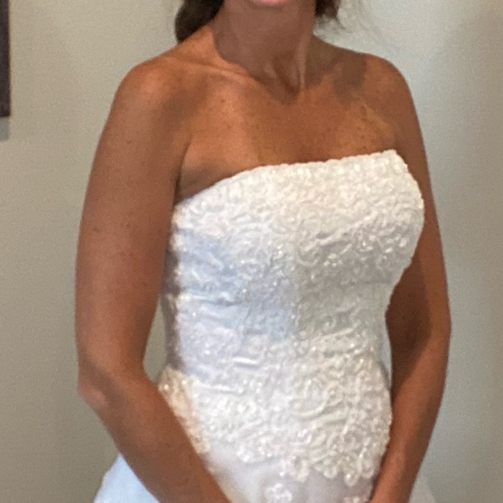 Beautiful Lady Eleanor strapless wedding dress